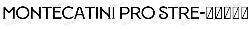 Montecatini Pro Stre字体转换